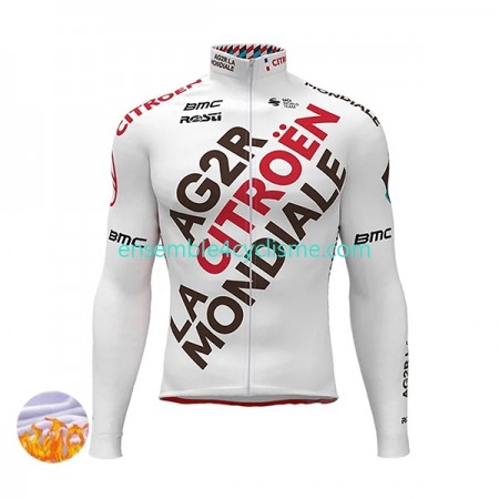 Maillot Cyclisme Hiver Thermal Fleece 2022 AG2R Citroen Team N001